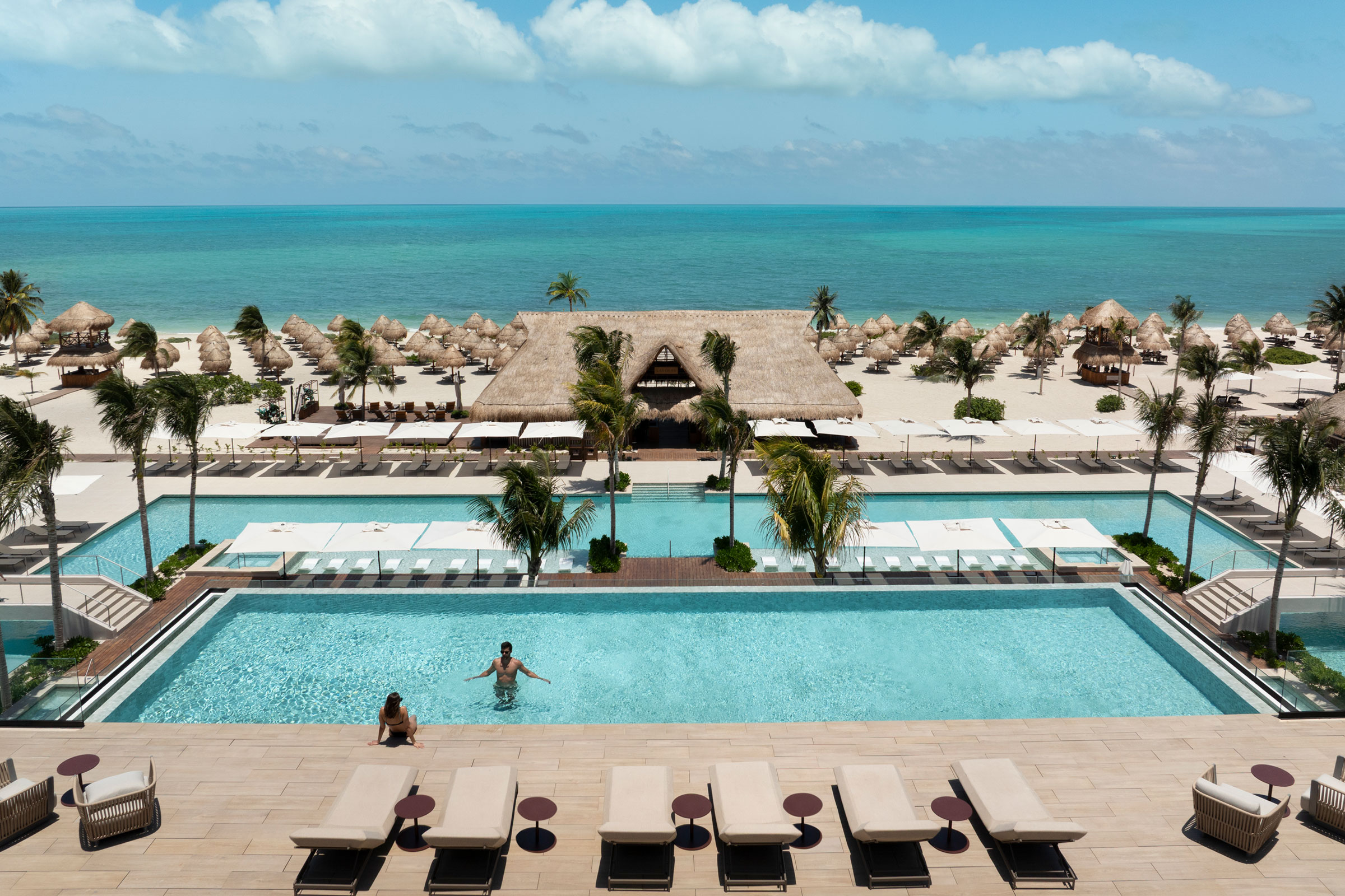 Bar à Cancun avec vue sur l'océan